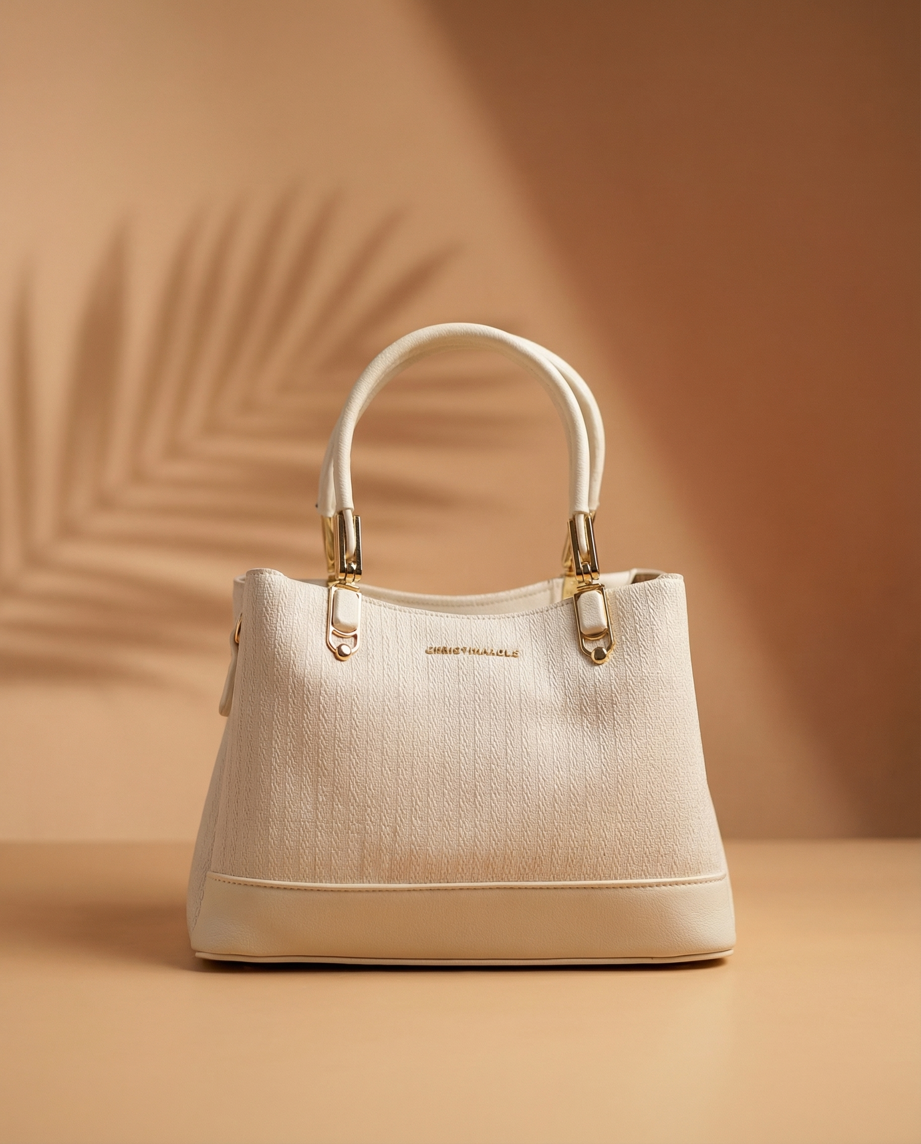 Maya Ivory Padded Handbag