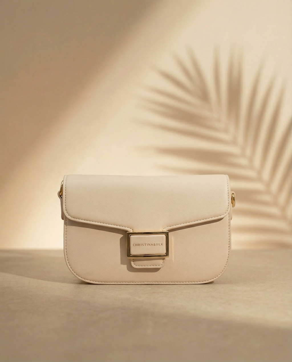 Mira Beige Top Curve Bag
