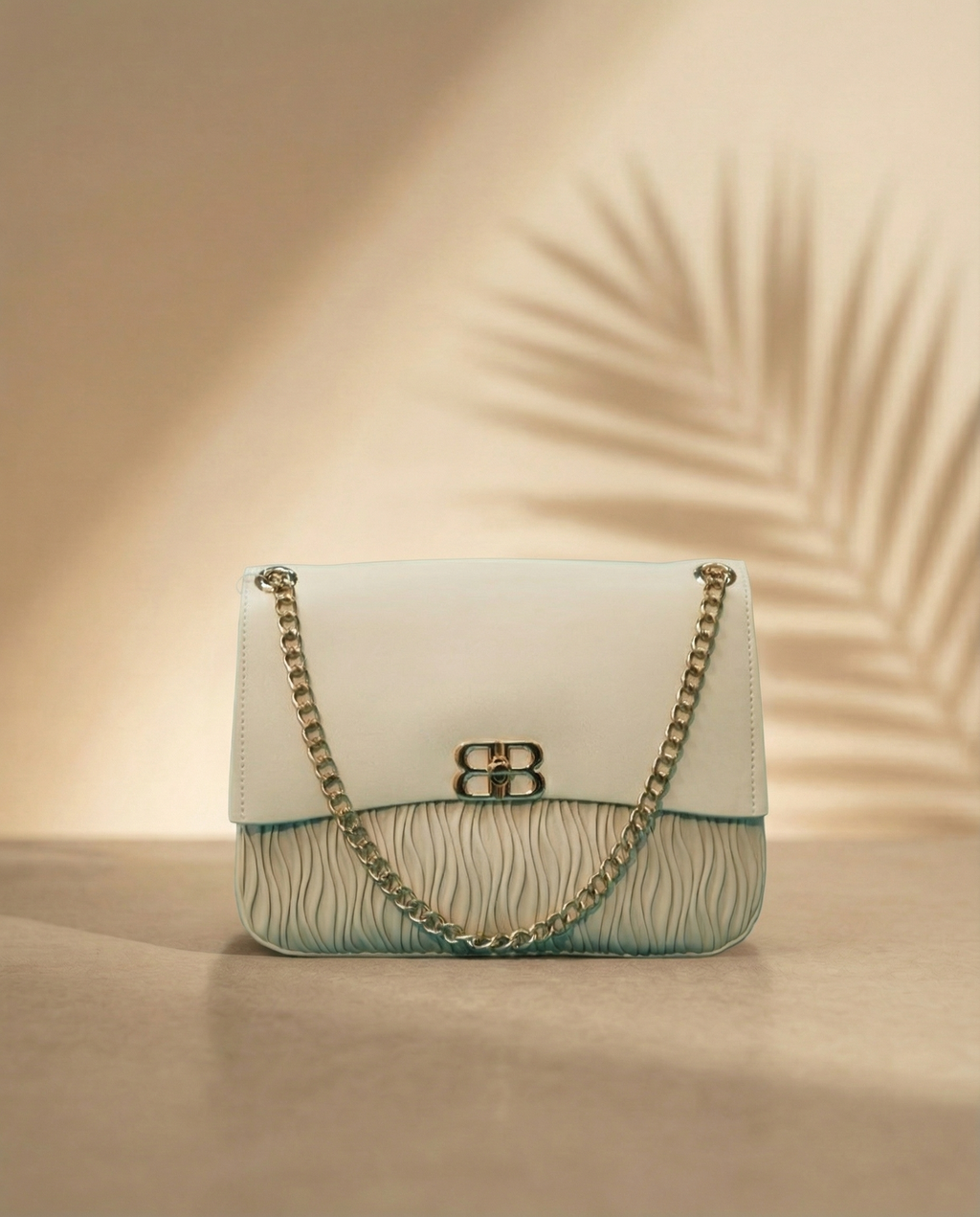 Maya Ivory Dual Texture bag