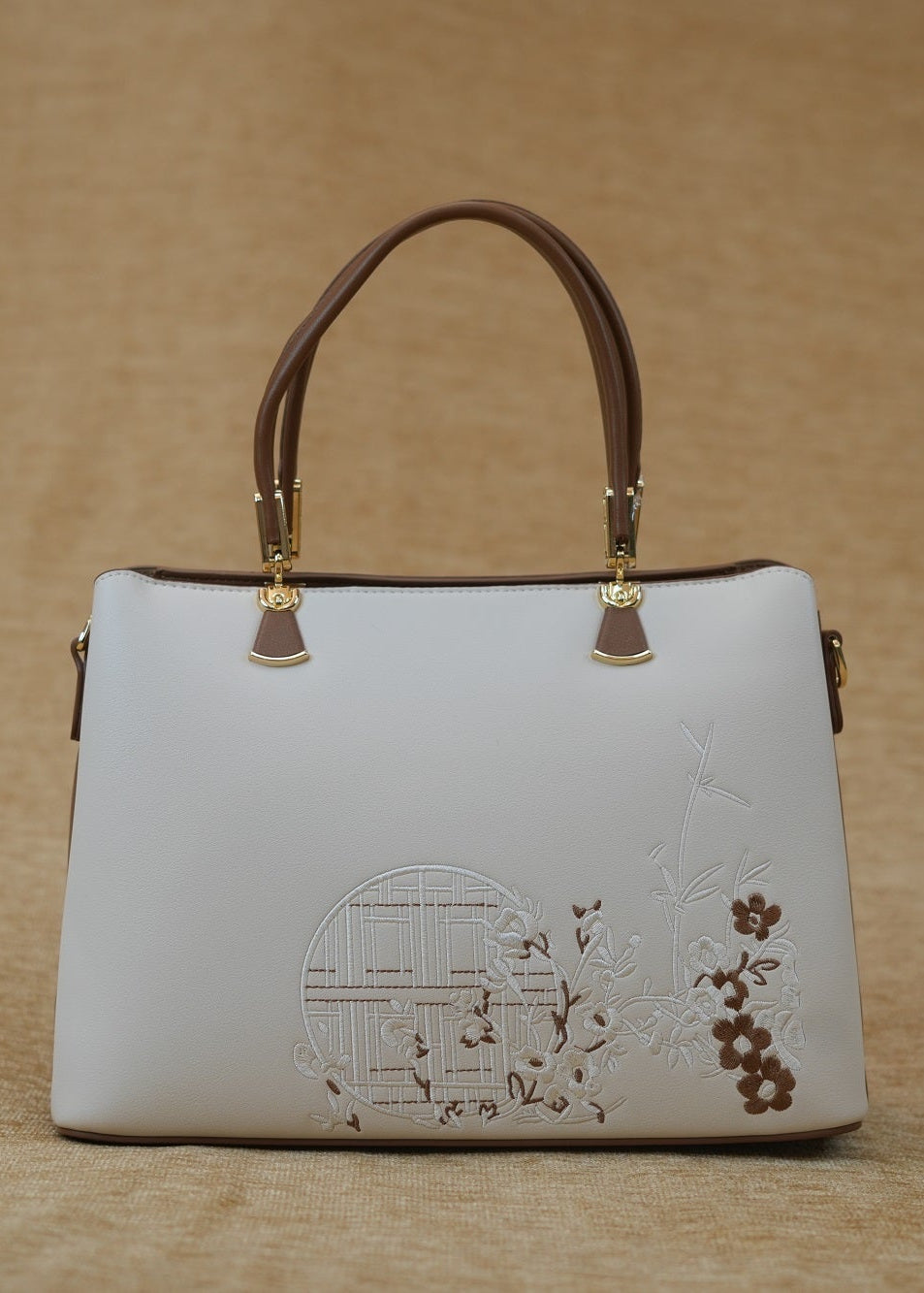 Maya Ivory - Brown Handbag
