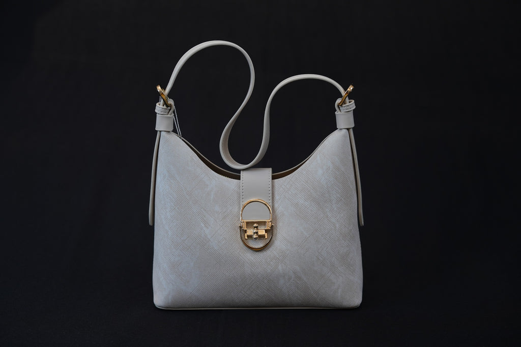 Mira Beige Buckle bag