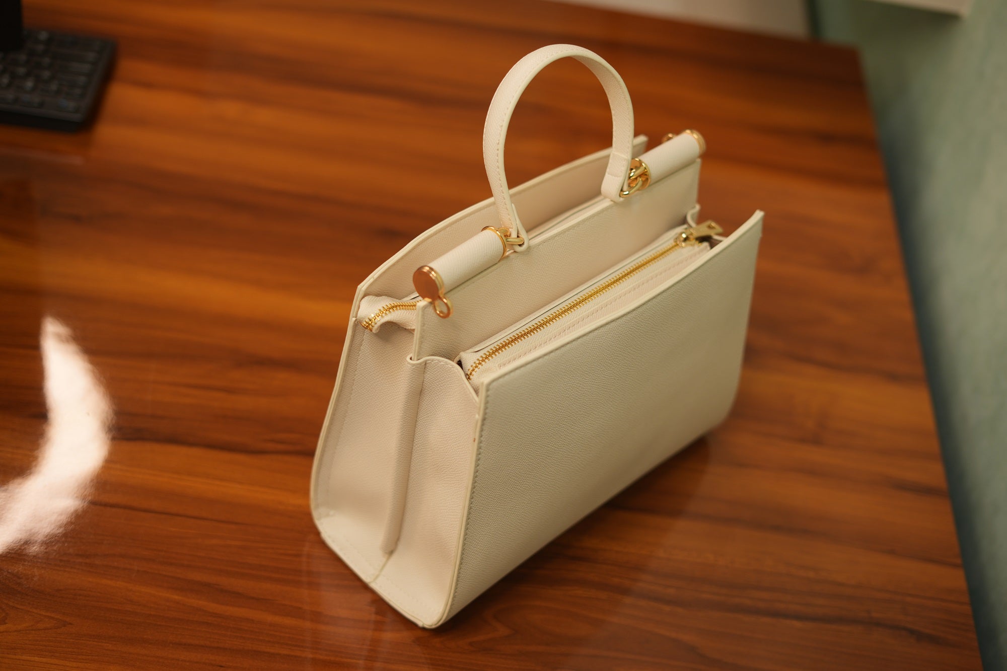 Maya Ivory Handbag