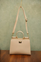 Maya Ivory Handbag
