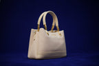 Maya Ivory Padded Handbag