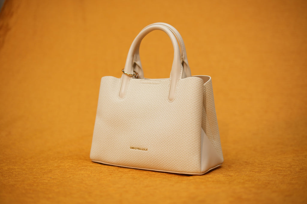 Maya Ivory Tassel Handbag