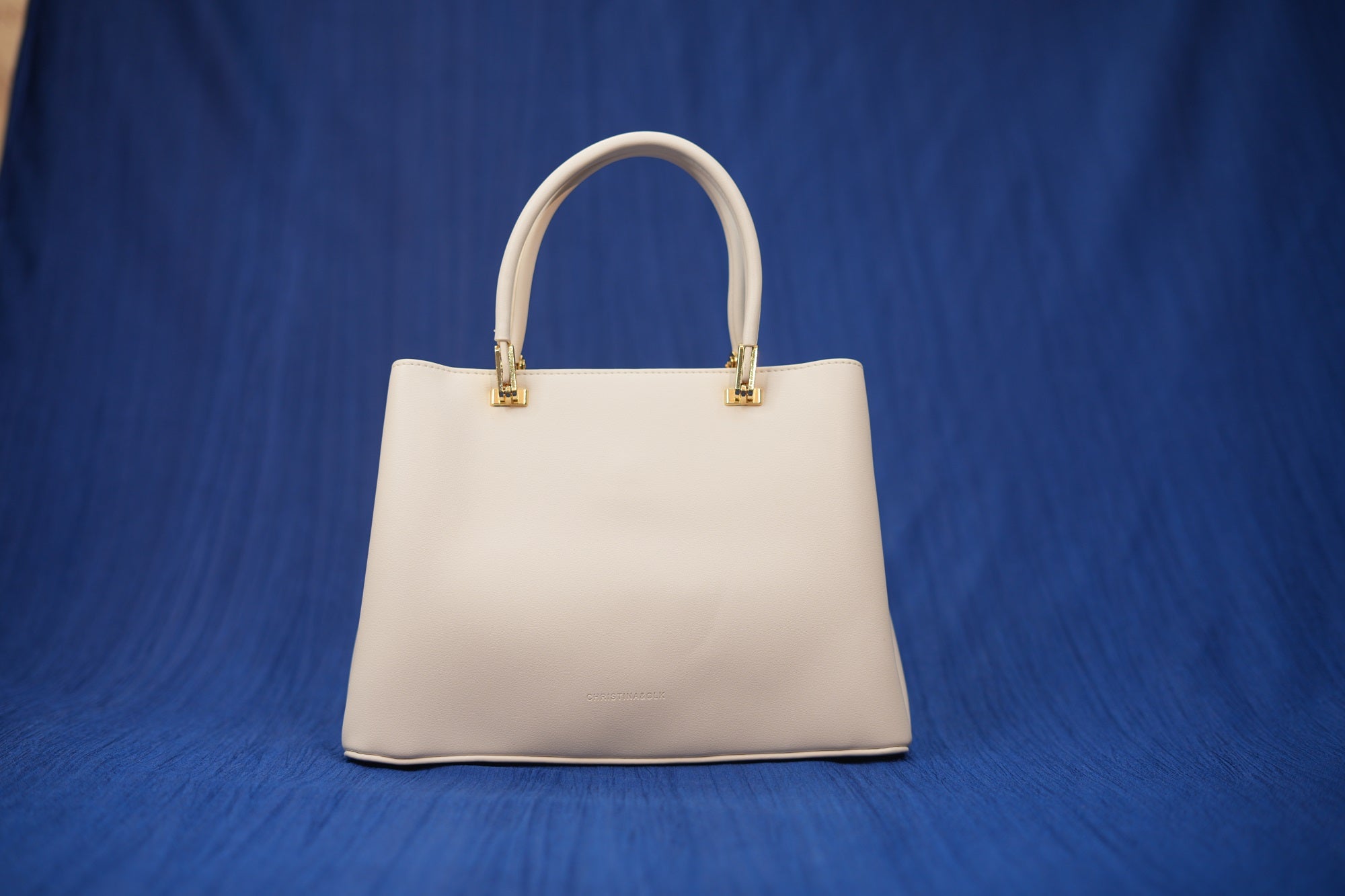 Shubra Pearl White Handbag