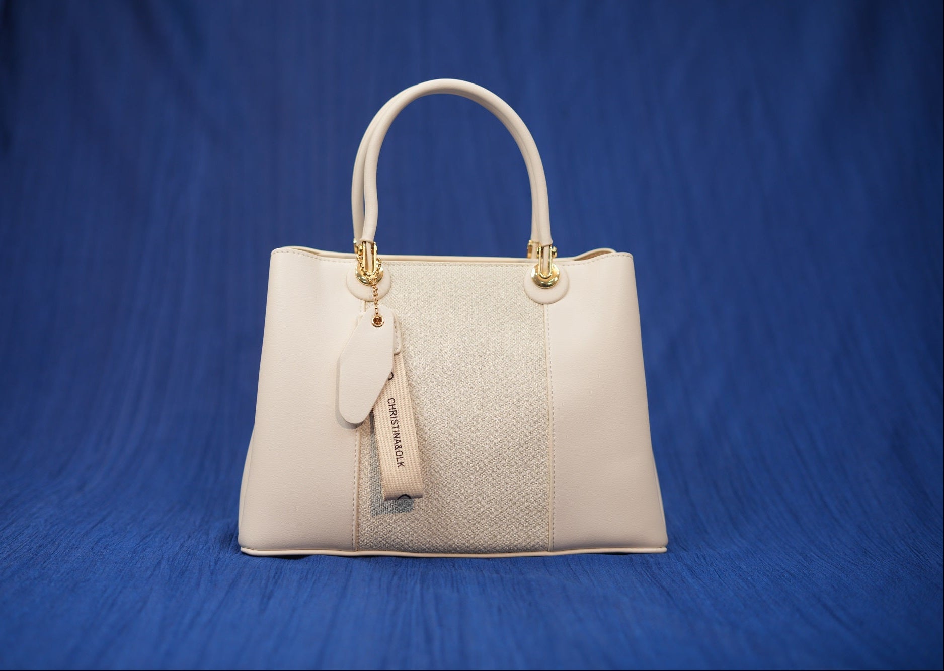Shubra Pearl White Handbag