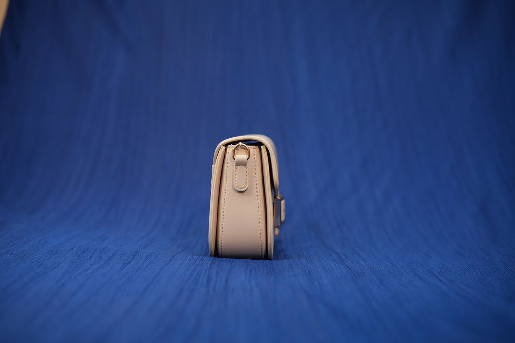 Mira Beige Top Curve Bag