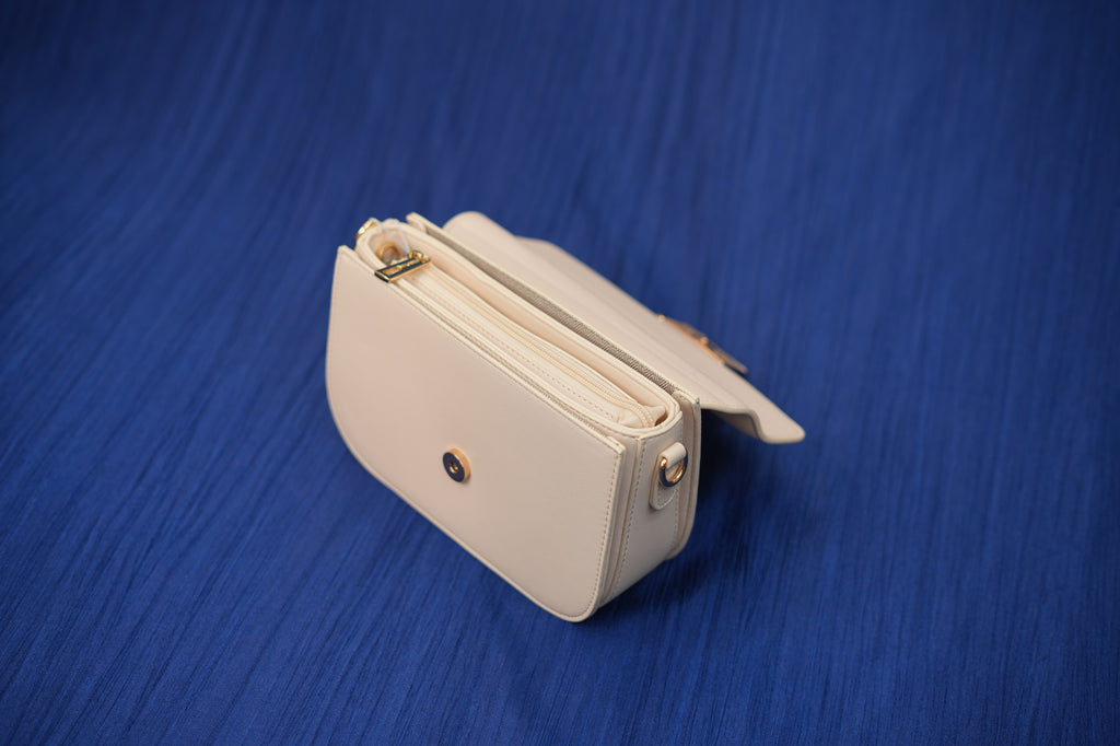 Mira Beige Top Curve Bag