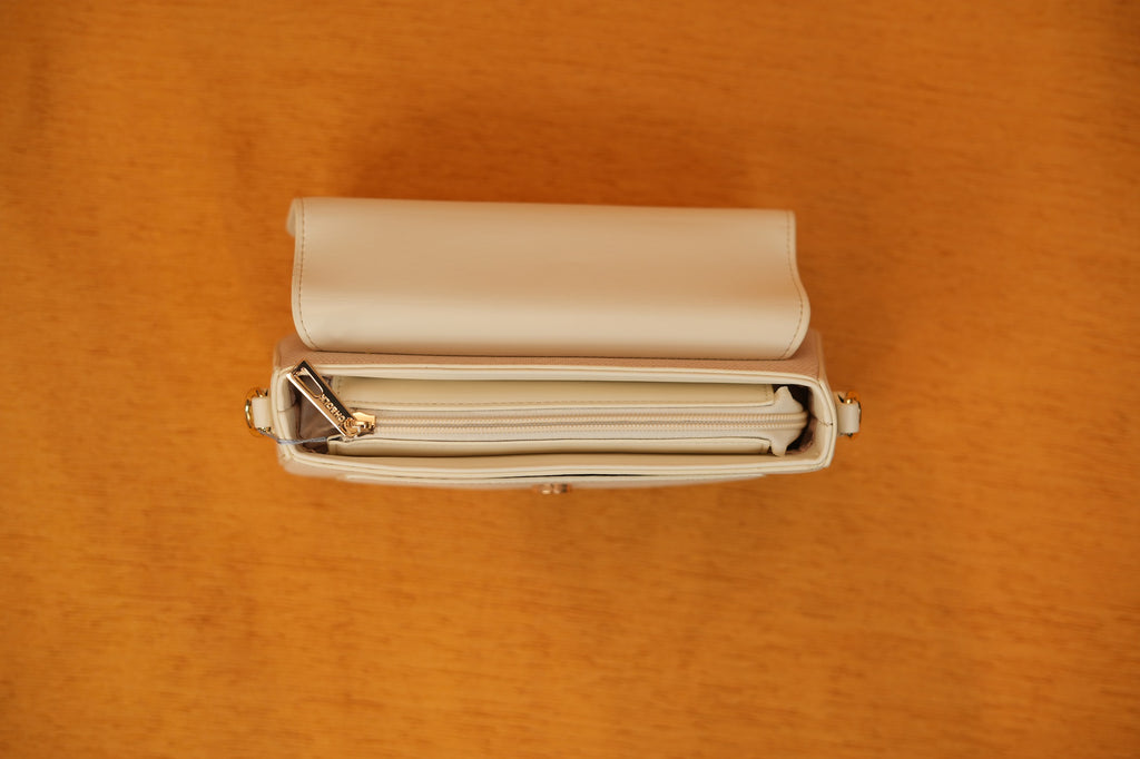 Mira Beige Flore Shoulderbag