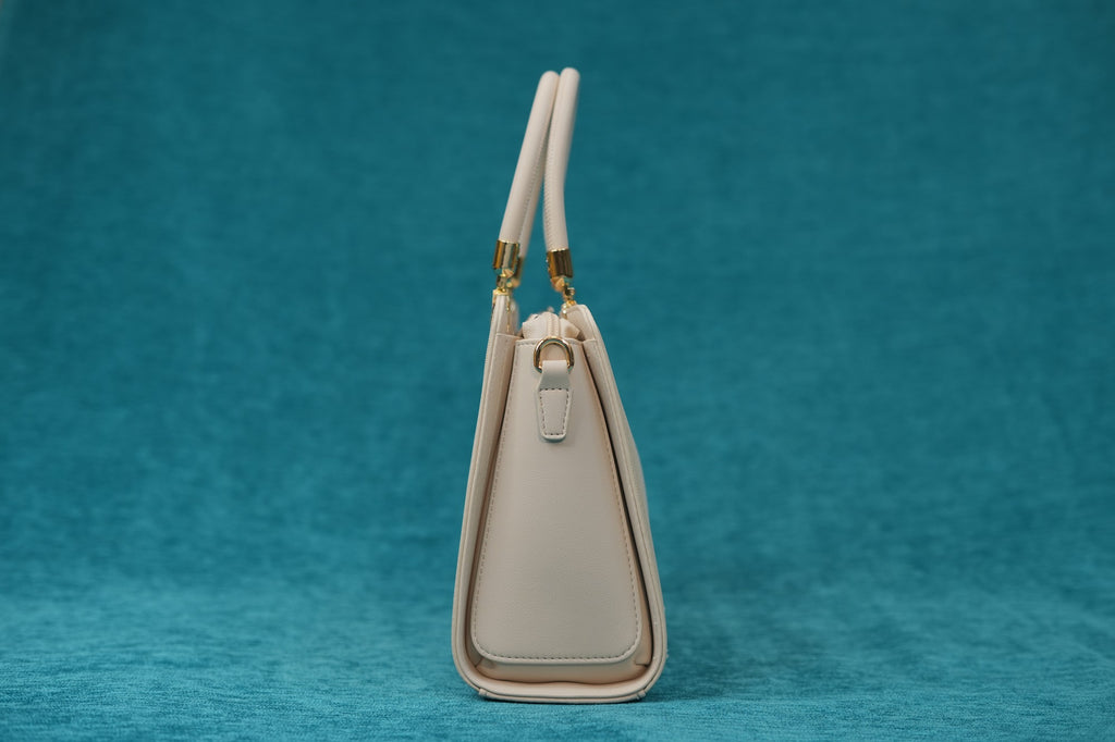 Maya Ivory Monogram Handbag