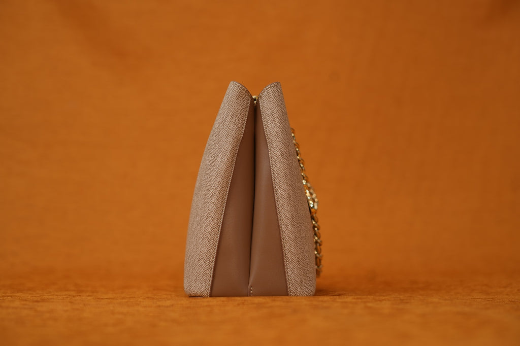 Gris Taupe Chain Totebag