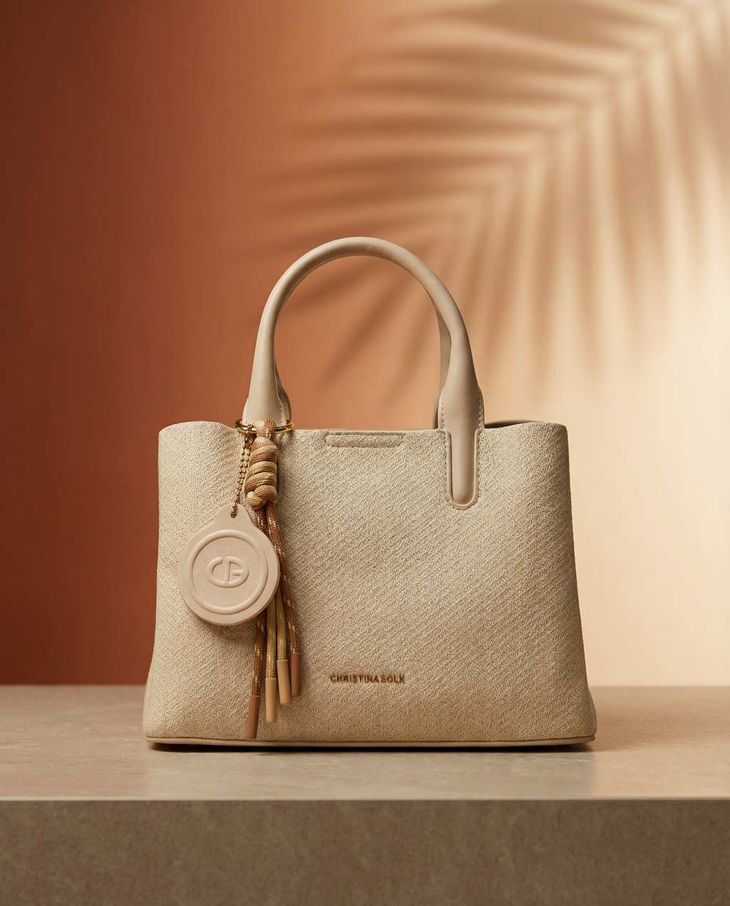 Maya Ivory Tassel Handbag