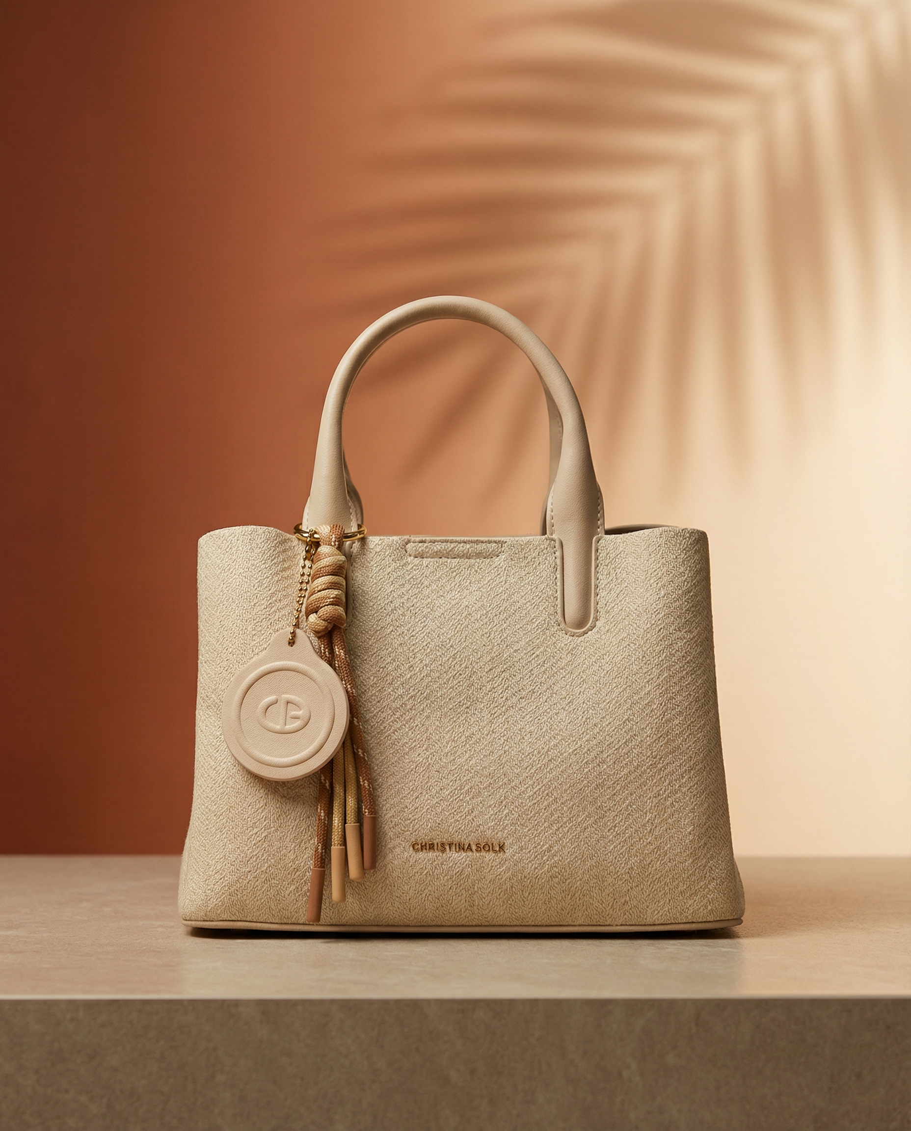 Maya Ivory Tassel Handbag