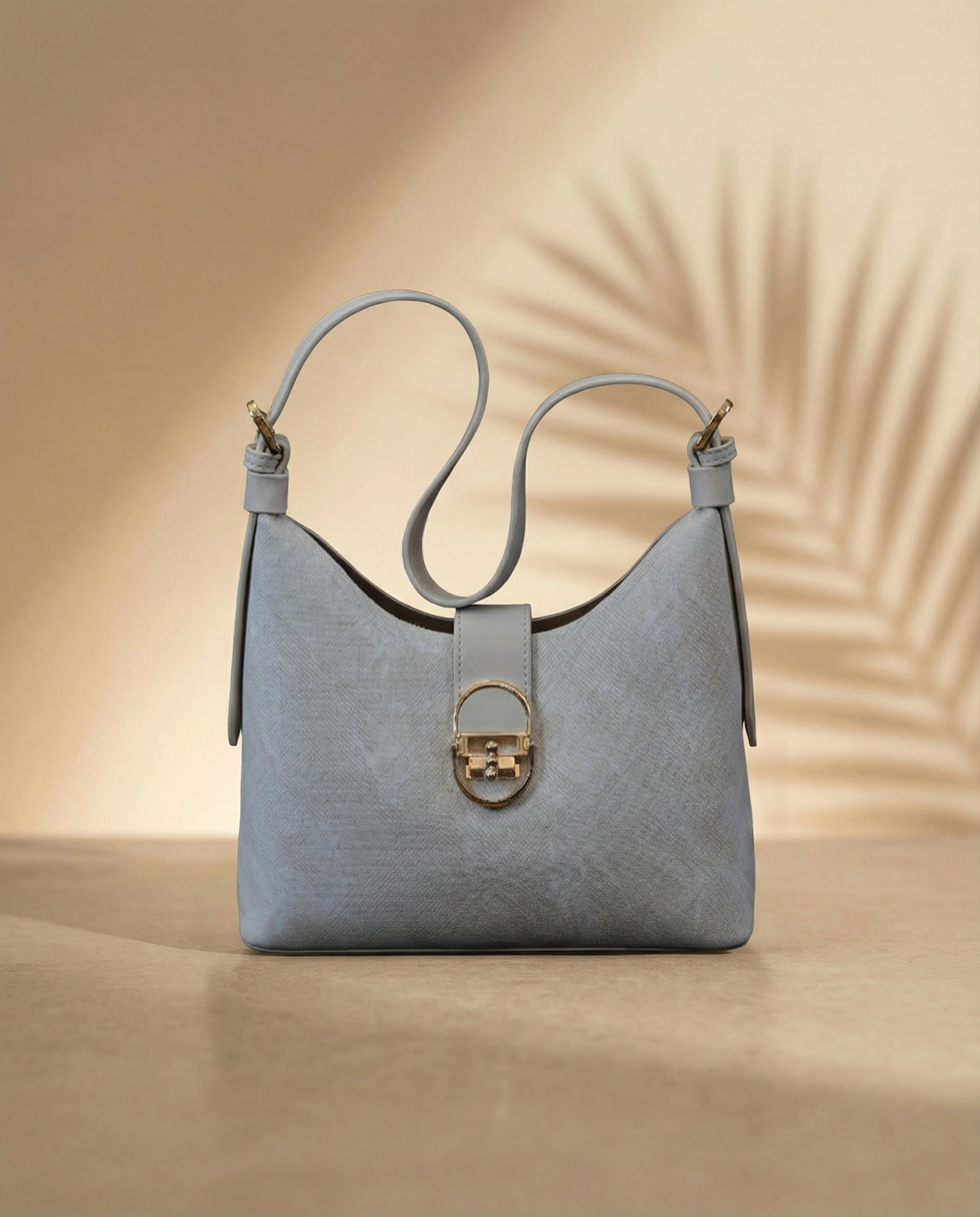 Mira Beige Buckle bag