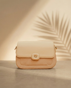 Mira Beige Flore Shoulderbag